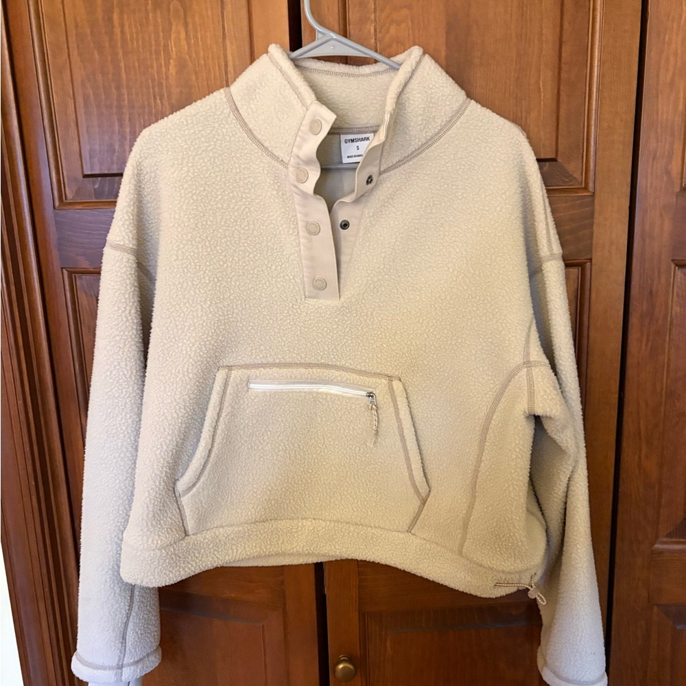 Gymshark Cropped Sherpa Pullover